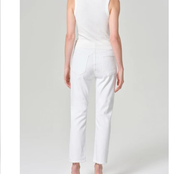 Agolde Riley High Rise Straight Crop - Picture 2 of 3